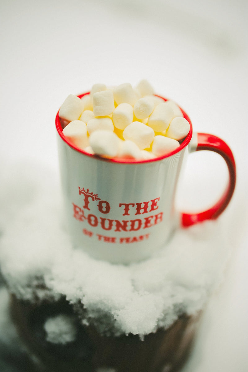 A Christmas Carol Mug - The Founder of the Feast - Red Handle and Inside (Founder)