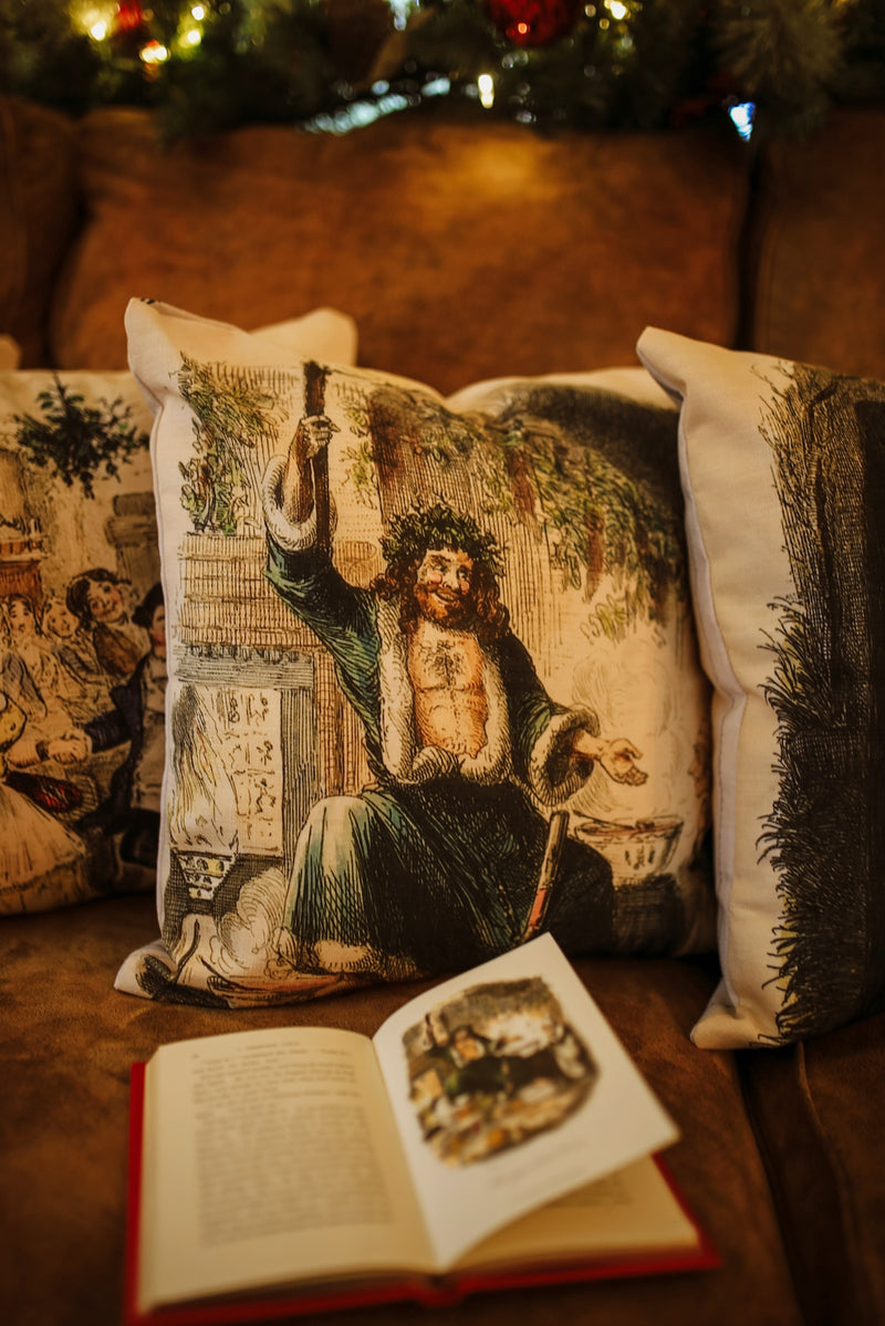 A Christmas Carol - The Ghost of Christmas Present - Premium Throw Pillow