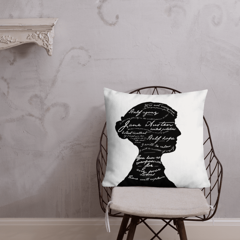 Jane Austen Premium Throw Pillow