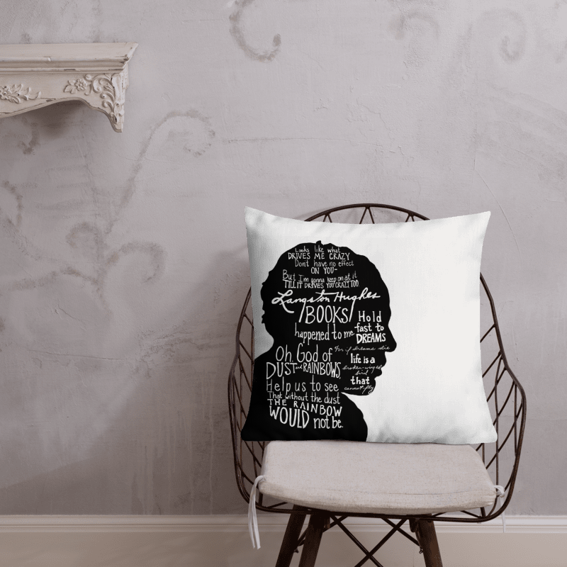 Langston Hughes Premium Throw Pillow