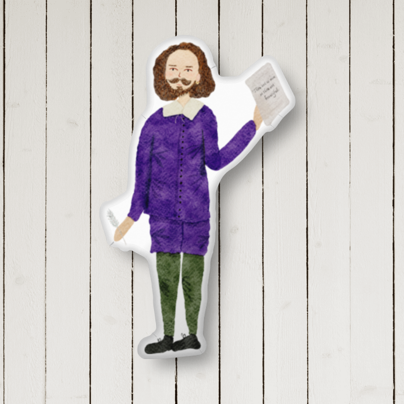 William Shakespeare Soft Pillow Friend - Full Body