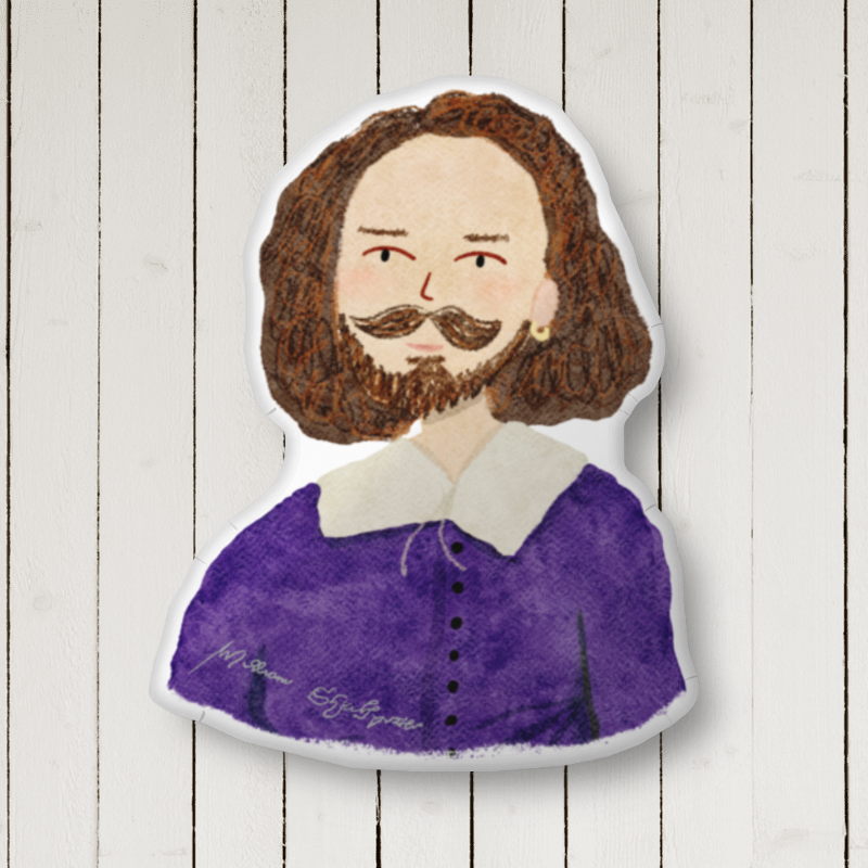William Shakespeare Soft Pillow Friend