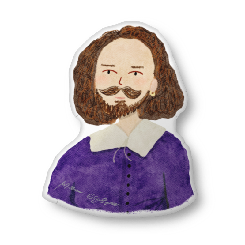 William Shakespeare Soft Pillow Friend