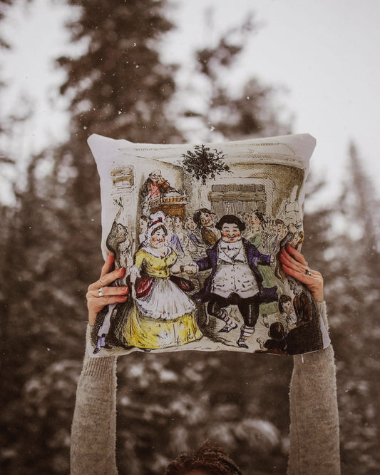 A Christmas Carol - Fezziwig's Party - Premium Throw Pillow Case