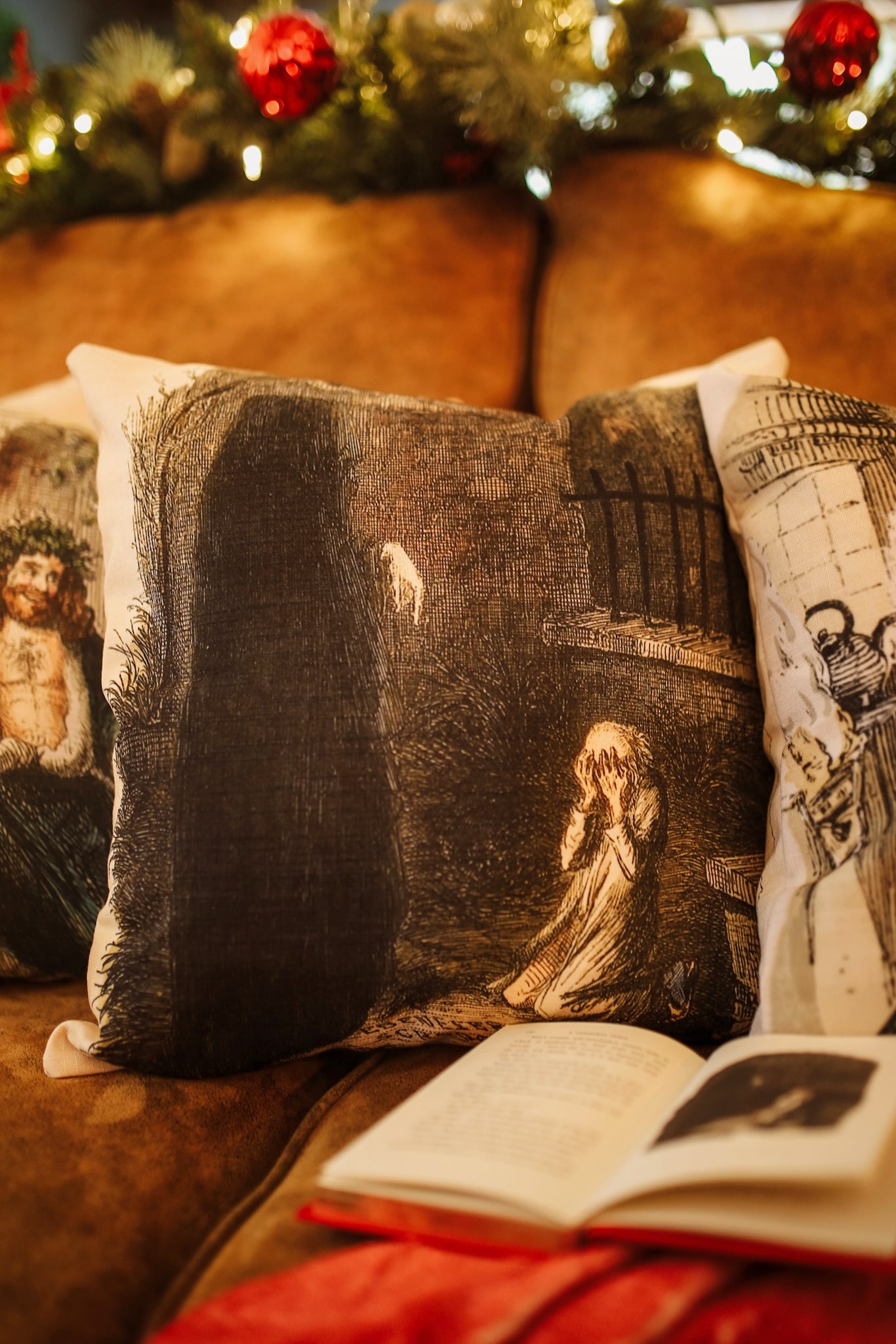 A Christmas Carol - The Ghost of Christmas Yet to Come - Premium Throw Pillow