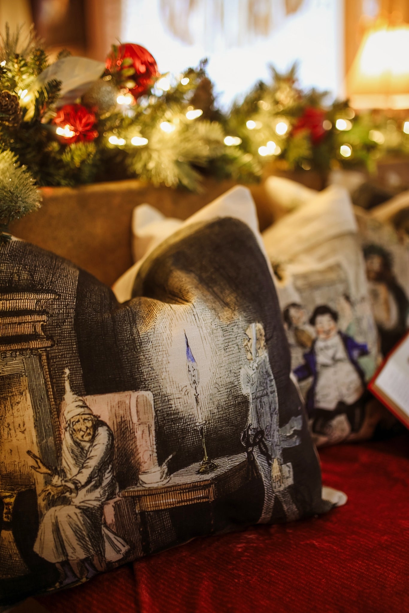 A Christmas Carol - Marley's Ghost - Premium Throw Pillow