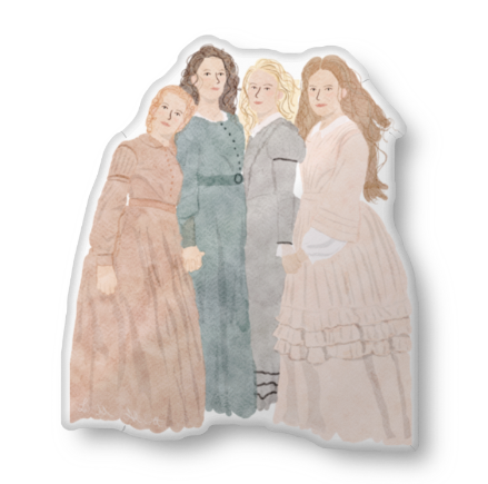 Little Women Soft Pillow Friends