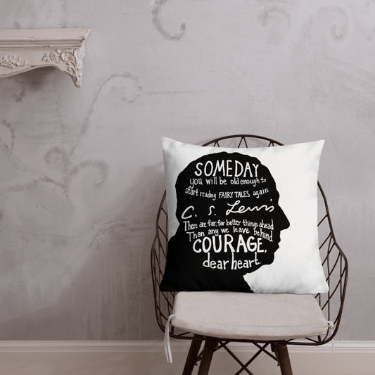 C.S. Lewis Premium Throw Pillow