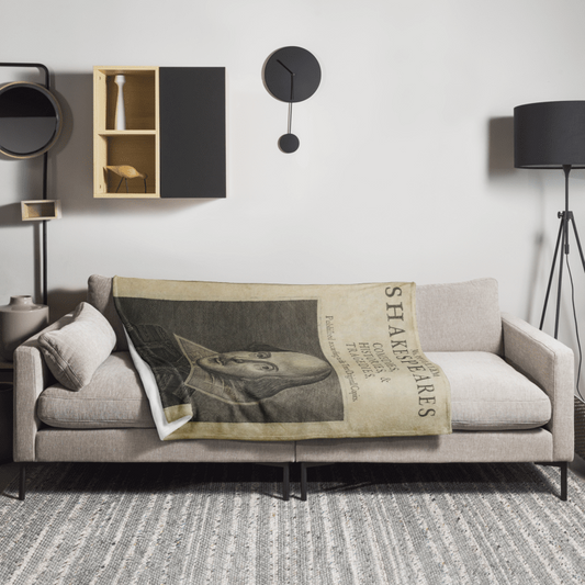 Shakespeare's First Folio Throw Blanket