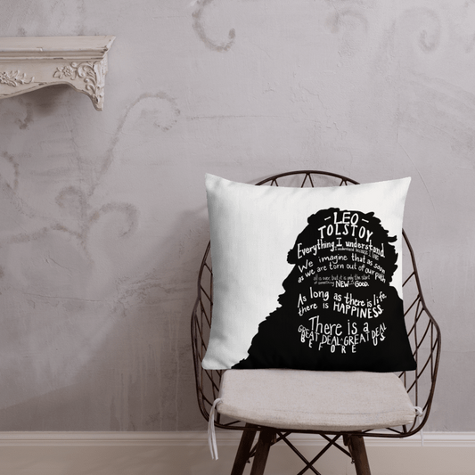 Leo Tolstoy Premium Throw Pillow