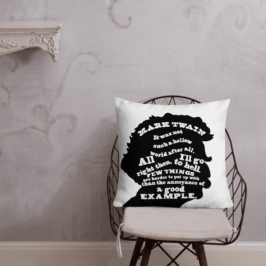 Mark Twain Premium Throw Pillow