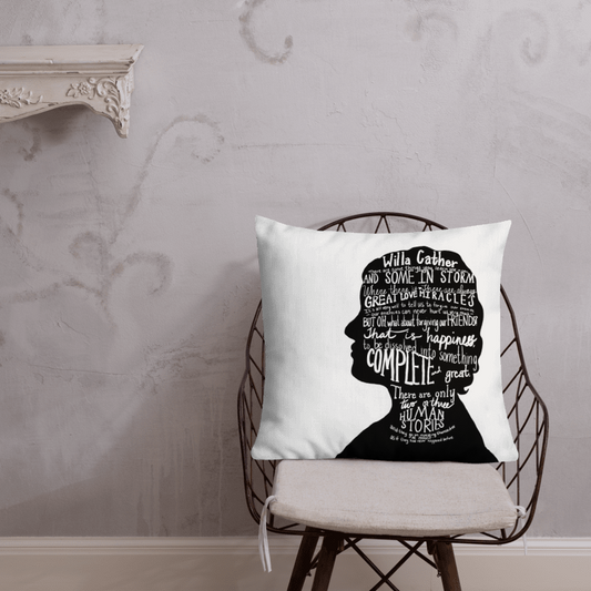 Willa Cather Premium Throw Pillow